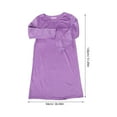 thumbnail image 2 of WASHWEPE Camisón Largo Violeta Con Blandas Transpirable Para Descanso Y Uso Casual, 2 of 8