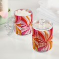 thumbnail image 2 of Yayeee 2 Pack Qtip Holder Bathroom Cotton Swab Canister with Lid Clear Dispenser Set, Swirling Lines, 2 of 6