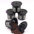 thumbnail image 1 of 4 cápsulas de filtro de café reutilizables de acero inoxidable, color negro, para el hogar., 1 of 14