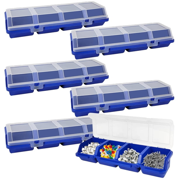 Caja de almacenamiento YEXEXINM organizadora de tornillos 6 unidades 30x10x6 cm