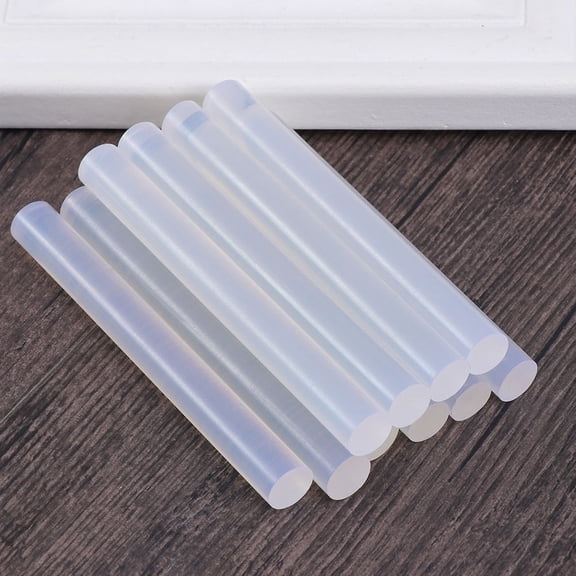 WHAMVOX 50Pcs Hot Melt Glue Sticks Transparent Hot Melt Glue Strips All Purpose Glue Sticks for Mini (Transparent)