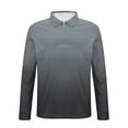 thumbnail image 5 of Blusa y camisa de manga larga con cuello vuelto para hombre, jersey con cremallera, color liso, solapa, blusa de manga larga con cuello vuelto, blusa para hombre, blusa de poliéster, 5 of 5