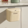 thumbnail image 1 of Fiudx Ofertas Flash Del Día Solo En Línea Contenedor De Basura De Cocina Montado En La Pared Adecuado Para El Hogar Baño Cocina Dormitorio Con Tapa Cesta De Basura Residuos De Cocina Contenedor De Al, 1 of 7