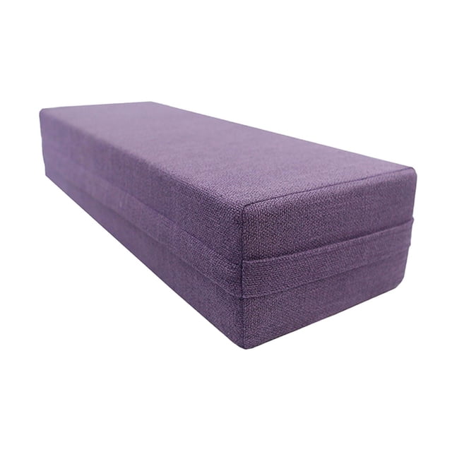 Almohada de yoga multifuncional para mujer, funda extraíble y lavable Violeta