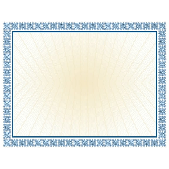 Masterpiece Studios Certificates 8.5" x 11" Westminster Blue 100/Pack (961032)