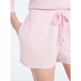 thumbnail image 5 of Joyspun Women's French Terry Knit Lounge Sleep Shorts, 3” Inseam, Sizes XS-3X, 5 of 6