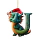 thumbnail image 1 of pstuiky Colgante navideño con letras de dinosaurio para bebé acrílico plano para árbol de Navidad decoración del hogar, 1 of 1