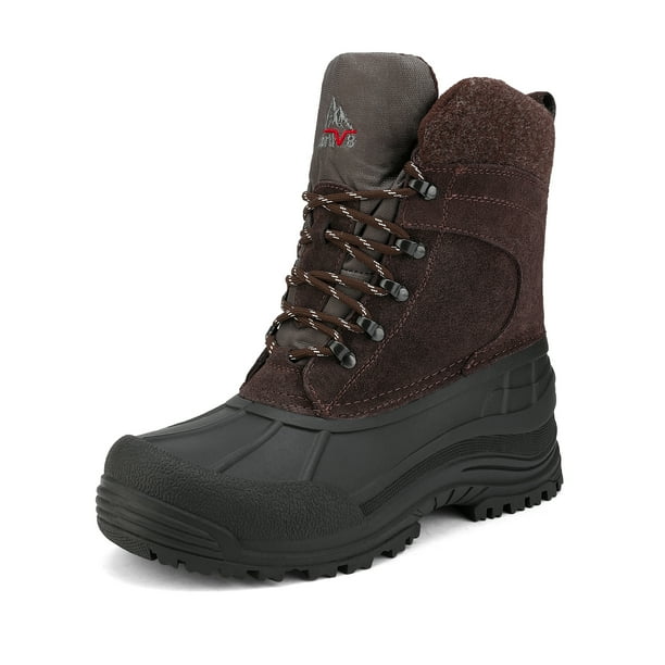 NORTIV 8 Mens Winter Insulated Waterproof Snow boots Rugged Winter