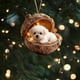thumbnail image 1 of Adornos acrílicos para árbol de Navidad | Decoraciones navideñas 2D para el árbol | Juego de 6 colgantes irrompibles con cinta para decoración navideña de interiores y exteriores, 1 of 5
