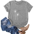 thumbnail image 2 of Blusa de manga corta con cuello redondo y estampado de tallas grandes para mujer OAVQHLG3B Store  lin121212, 2 of 4