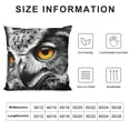 thumbnail image 5 of Orinice Owl Graphic Decorative Throw Pillow Cover for Home Couch Living Room Bed Sofa - High-Quality Cotton Linen Fabric - 1PC 18x18in, 5 of 5