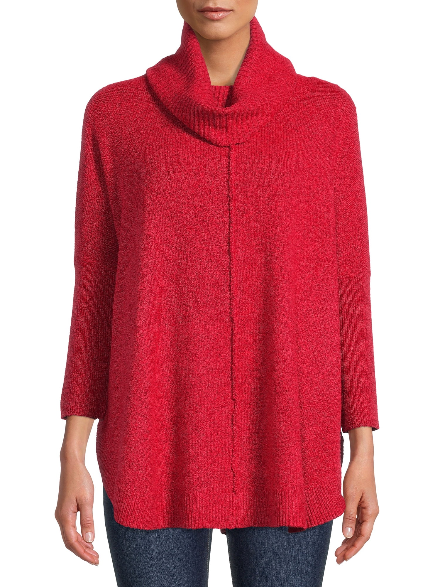 Time and Tru Women's Cowl Neck Sweater 