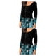 thumbnail image 4 of Sonducket Camisa de mujer Poliéster Primavera Cuello en V Estampado de flores Transpirable Lavable Blusa de manga larga Camisas de trabajo para Type17 NO17, 4 of 6