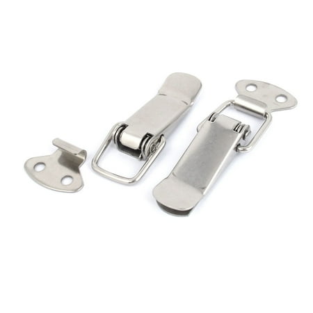 Dual Option Spring Latch - Toolbox Chest Box Spring Loaded Toggle Catch Latch Set 57mm Long 2 Pcs