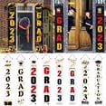 thumbnail image 4 of Beppter Flags_ Banners & Accessories 2023 Season Of Graduation Couplet Graduation Party Portico Decoration Portico GRAD Photo Banner Background, 4 of 8
