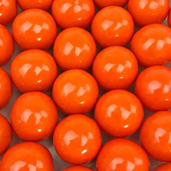 Large 1" Orange Gumballs - 2 Pound Bag - Approximately 120 Gumballs Per Bag