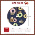 thumbnail image 2 of Rateoe Sloth with Donuts Pattern Christmas Tree Skirt with Ties , Christmas Tree Decorations, Farmhouse Christmas Decor Xmas Holiday Decorations-36", 2 of 6
