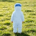 thumbnail image 4 of Silly Big Mouth Monster Onesie Funny Cozy Hooded Plush Loungwear Pajamas with 1 Comb, 5 Colors, 120-150, 4 of 5