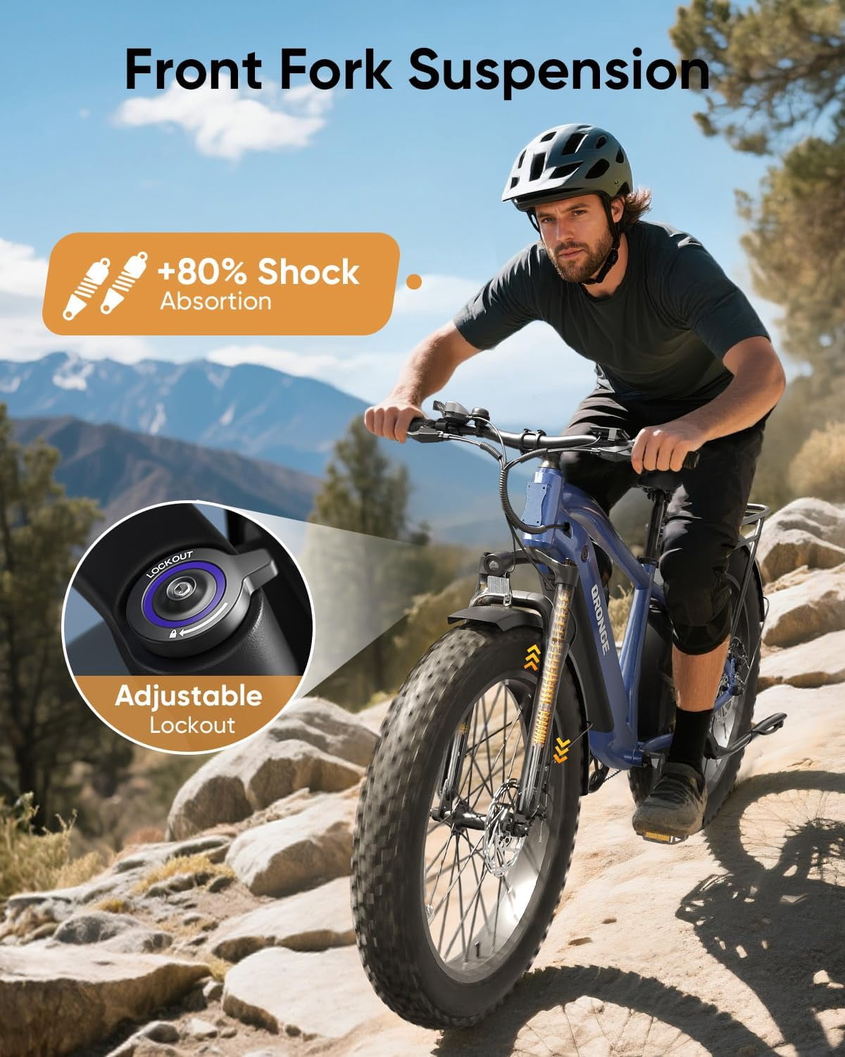 2 Pack Electric Bikes for Adults 1800W Peak Motor up to 70Miles Range 28 mph Max Speed 26" x 4" Fat Tire Mountain E Bike 48V 15AH Battery 7 Speed off Road Ebike Front Fork Suspension, UL2849 by SGS