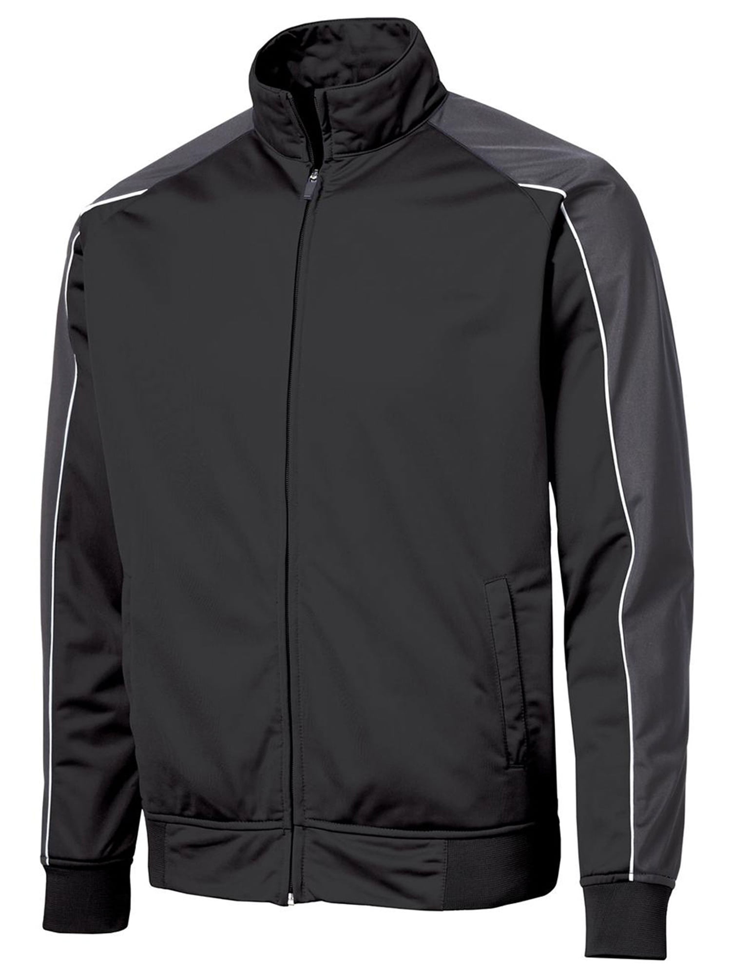 SportTek SportTek Men's Cadet Collar Piped Tricot Track Jacket