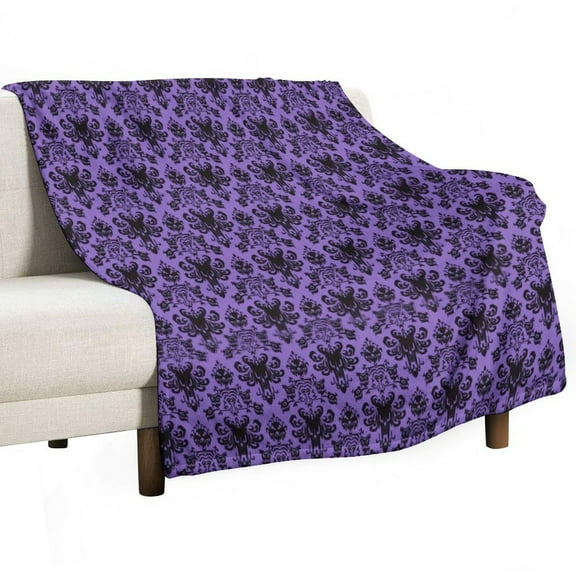 Haunted Mansion Flannel Blanket Lightweight Blanket for Couch Sofa Bed, Super Soft Cozy Print Warm Blanket