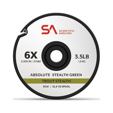 UPC: 0840309135757 | Scientific Angler 135757s Absolute Trout Stealth Tippet 30m 6x Grn