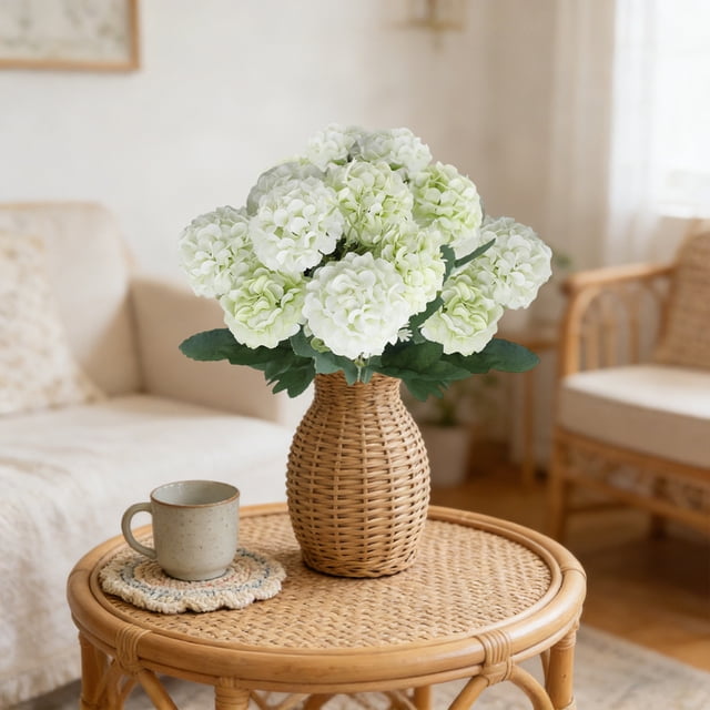 ddioayh Artificial Flower 35cm Real-Like Chrysanthemum for Home Decoration Wedding Party Office Shop Garden Wall Decor
