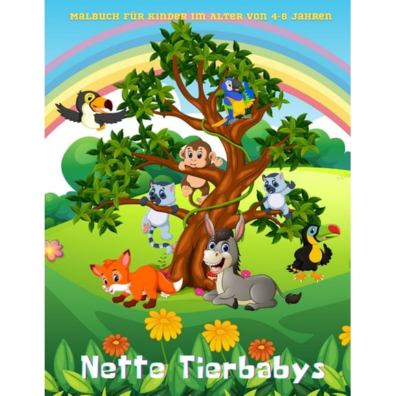 Nette Tierbabys - Malbuch Für Kinder Im Alter Von 4-8 Jahren, (Paperback)