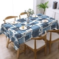 thumbnail image 2 of YFYANG Rectangular Polyester Table Cloth Blue Dream Cloud Graffiti Table Cover for Indoor Outdoor Kitchen Restaurant Table Decoration Tablecloths，54" X 72", 2 of 9
