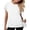 08-White, variant on Diufon Short Sleeve Sweatshirt for Women Summer Trendy Sweatshirts with Pockets Dressy Casual Crewneck Work Tops