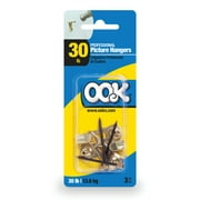 OOK Professional Picture Hangers, Picture Hooks, Steel, 30lbs, 3 Pieces