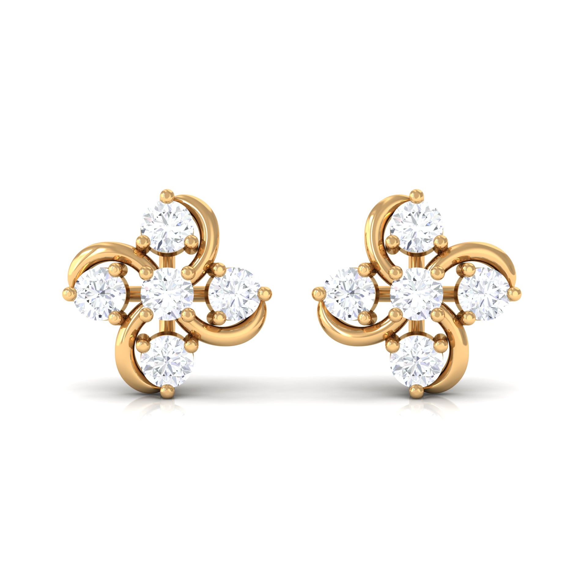 The Gilberta Diamond Earrings - Diamond Earrings at Best Prices in India |  SarvadaJewels.com