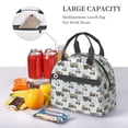 thumbnail image 6 of Goofa Tractor and Dumper Pattern Lunch Bag ,Insulated Lunch Box, Small Leakproof Cooler Food Lunch Containers Reusable High Capacity Lunch Tote Bags, 6 of 8