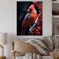 thumbnail image 2 of Designart "Winter s Coral Bridge I" Animals Metal Wall Art, 2 of 5