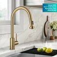 thumbnail image 3 of KRAUS Bolden 2-Function Single Handle Pull Down Kitchen Faucet in Spot-Free Brushed Brass, 3 of 7
