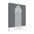 thumbnail image 2 of Trademark Fine Art 'New York Flat Iron Building Monochrome' Canvas Art by Fab Funky, 2 of 3