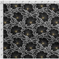 thumbnail image 4 of Soimoi Floral Print,Cotton Cambric Quilting Fabric Sold by The Yard- 42 Inch Wide Medium Weight Cotton Fabric SewingSupplies -Black, 4 of 5