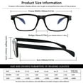 thumbnail image 7 of Kerecsen 5 Pack Reading Glasses for Women Men Blue Light Blocking Rectangular Reader+150, 7 of 7