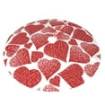 thumbnail image 2 of Kll 36" Christmas Tree Skirt Hearts Xmas Tree Skirts Mat For New Year Xmas Holiday Party Indoor Outdoor Home Decoration, 2 of 9