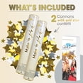 thumbnail image 4 of PrimePure Confetti Party Cannon – 2 Pack, Gold, Star Mylar Confetti, 4 of 8