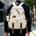 thumbnail image 3 of Large Capacity Minimalist Nylon Backpack Casual Trendy Travel Daypack for College Women Men, 3 of 5