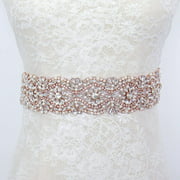 Rhinestone Belt Bridal Wedding Belts Applique Beaded Pearl Ladies Sash