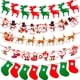 thumbnail image 2 of Banner navideño 2023, decoraciones navideñas para el hogar, guirnalda, Papá Noel, regalo de Navidad, decoración de Navidad, Año Nuevo 2024, 2 of 5