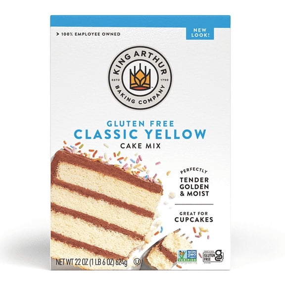 King Arthur Flour, Yellow Cake Mix, Gluten Free, 22 oz