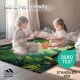 thumbnail image 4 of ODIKA 4'x6' Machine Washable Non-Slip Area Rug, Nature Embrace Vivid Woodland High Traffic Rug, Green, 86401, 4 of 7