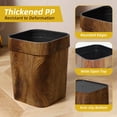 thumbnail image 3 of Bote de basura Ciao Stilista, plástico granulado de madera, 14 L, cuadrado, paquete de 2, 3 of 7