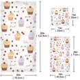 thumbnail image 2 of Dreamtimes Bath Towel Sets for Bathroom Hand Towels Fingertip Towels Cute Cupcake White Strawberry 3 Piece Decorative Soft Cotton Absorbent, 2 of 6