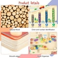 thumbnail image 3 of sixwipe Magnetic Color and Number Maze, Wooden Puzzle Activity Board, Kids Toys for 3+ Year Old, Learning Educational Matching Travel Toys for Toddlers Kids Preschoolers Boys Girls, 3 of 7