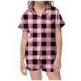 thumbnail image 2 of MIASHUI Pyjama Doux et Confortable pour Enfants Filles Garçons 2 Pcs, Rose, 4-5 Ans, 2 of 4