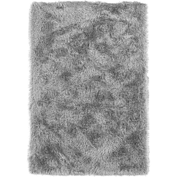 Berkley Bold Area Rug IA100 Silver Shag Plush 9' x 13' Rectangle